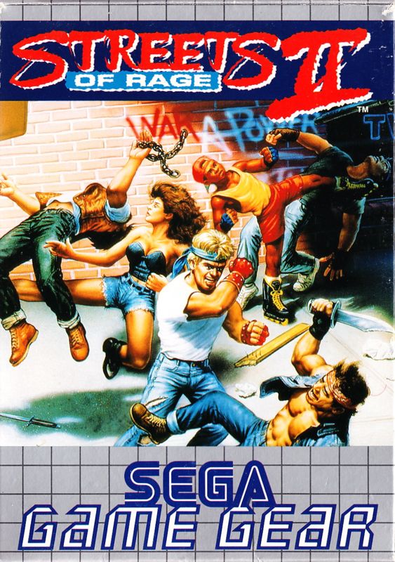 Streets of Rage 2 box art for Sega Game Gear